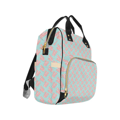 Bacon Pattern Print Design 04 Diaper Bag Backpack