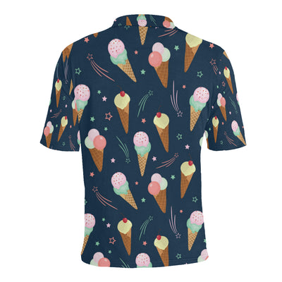 Ice Cream Pattern Print Design 04 Men Polo Shirt