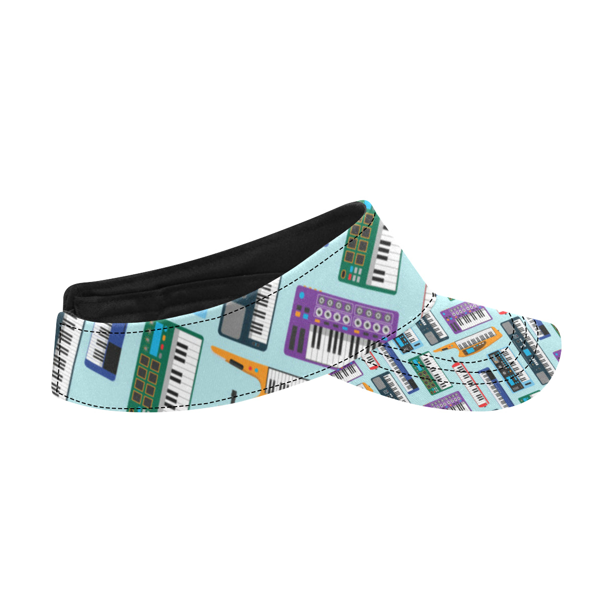 Synthesizer Pattern Print Design 02 Unisex Sun Visor