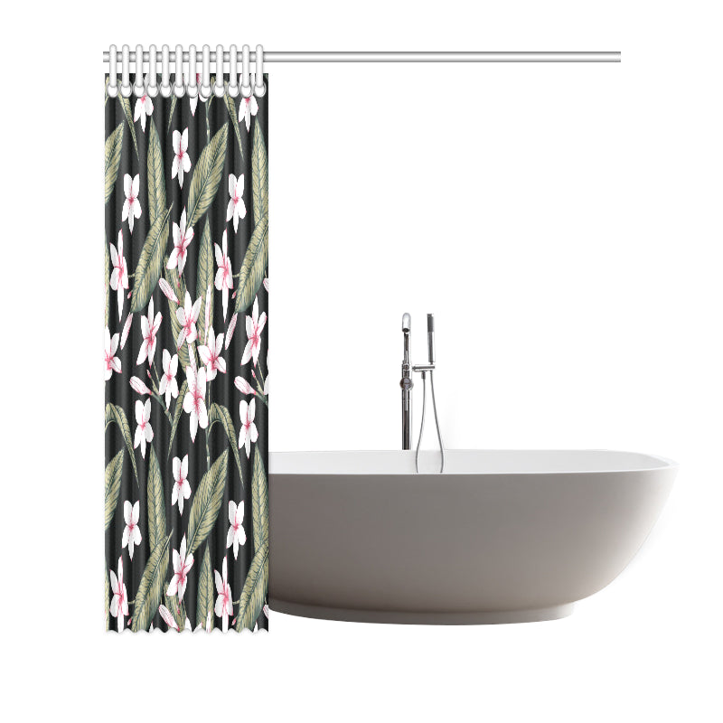 Plumeria Pattern Print Design PM021 Shower Curtain