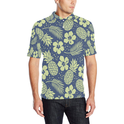 Pineapple Pattern Print Design PP07 Men Polo Shirt