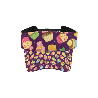 Cupcake Pattern Print Design 05 Unisex Sun Visor