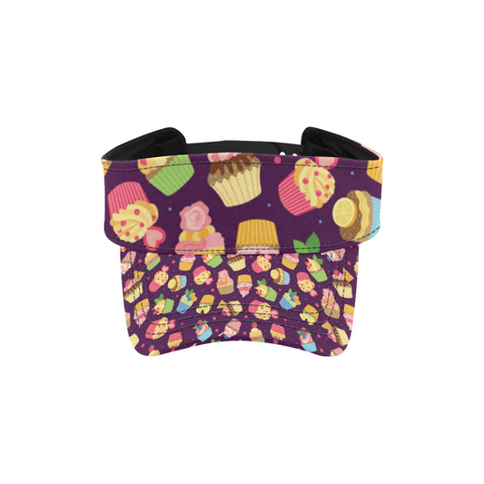 Cupcake Pattern Print Design 05 Unisex Sun Visor