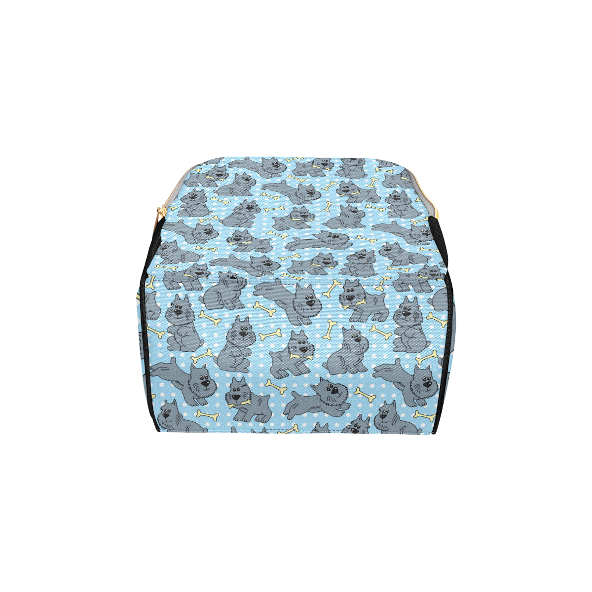 Schnauzers Pattern Print Design A02 Diaper Bag Backpack