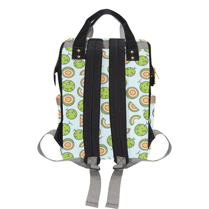Cantaloupe Pattern Print Design 02 Diaper Bag Backpack