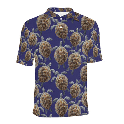Sea Turtle Pattern Print Design T05 Men Polo Shirt