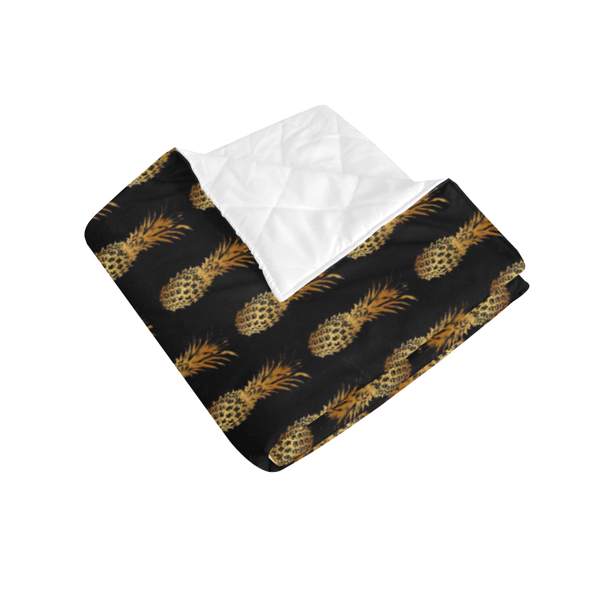 Pineapple Pattern Print Design A02 Premium Quilt