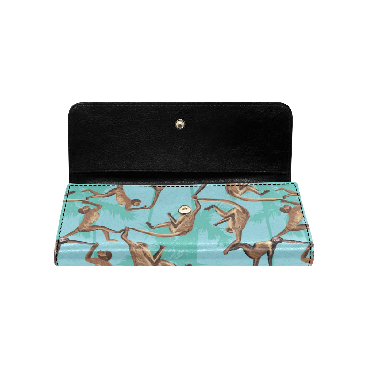 Monkey Pattern Print Design 04 Women's Trifold Wallet
