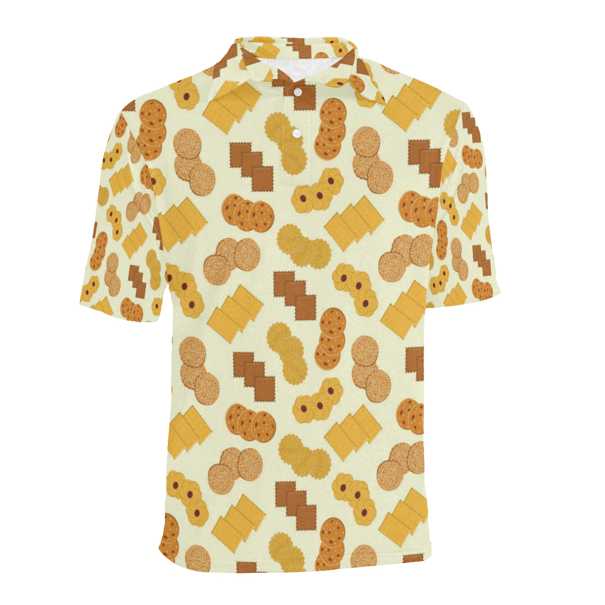 Cookie Pattern Print Design 06 Men Polo Shirt