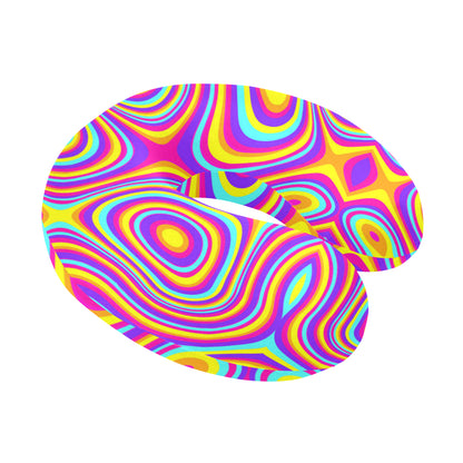 Liquid Pattern Print Design 06 U-Shaped Travel Neck Pillow