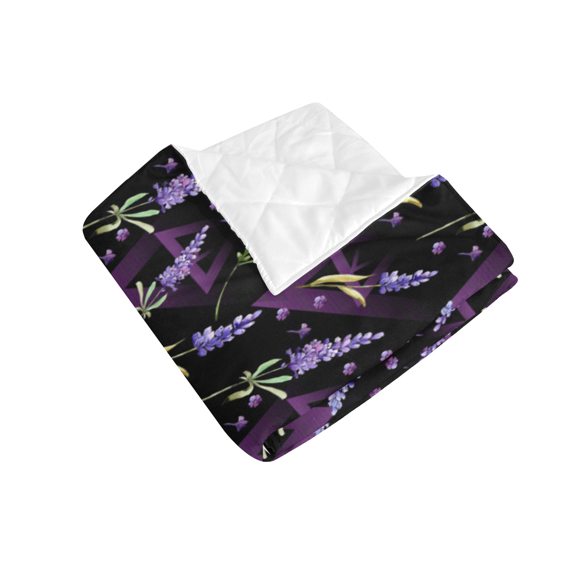 Lavender Pattern Print Design LV07 Premium Quilt