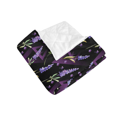 Lavender Pattern Print Design LV07 Premium Quilt