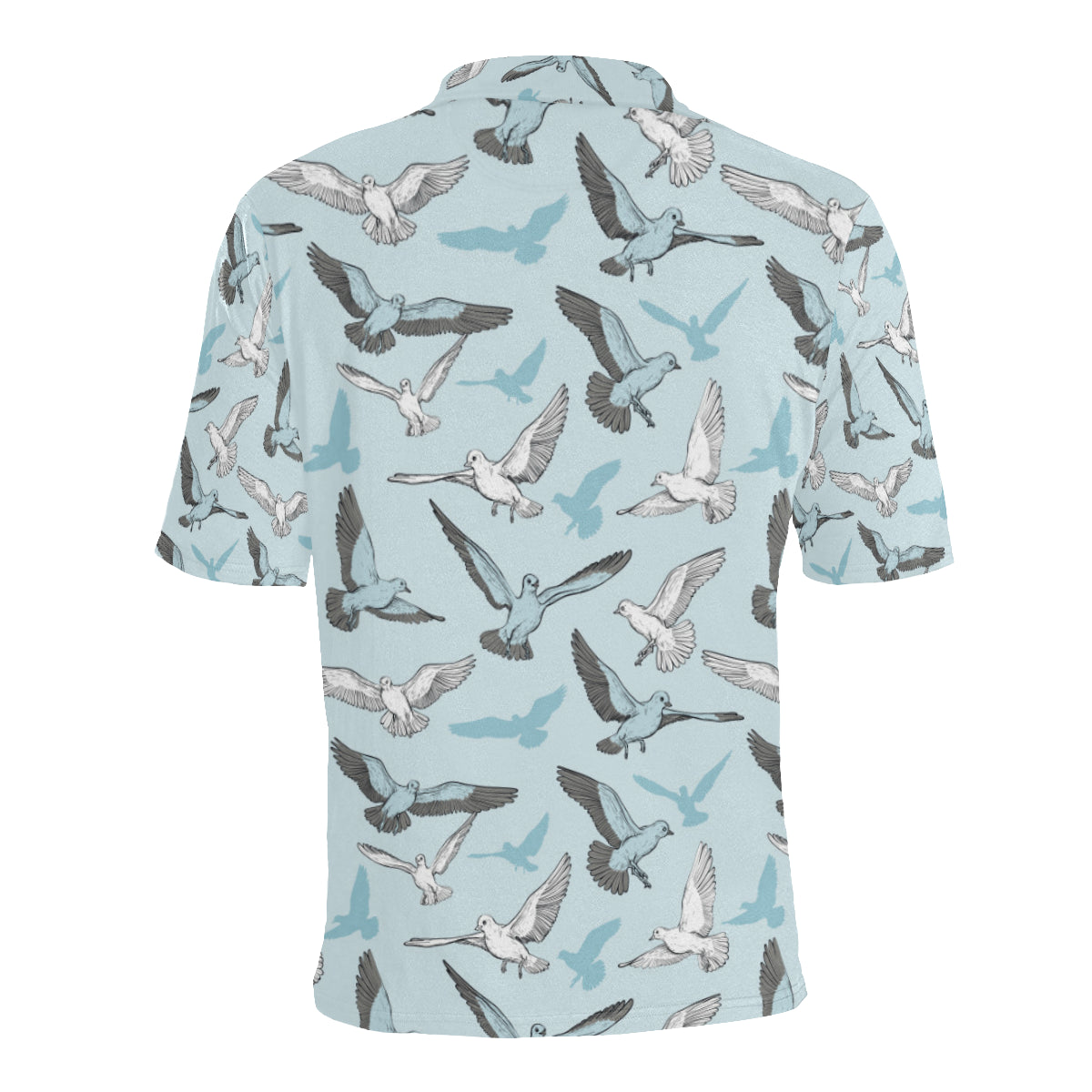 Pigeon Pattern Print Design 03 Men Polo Shirt