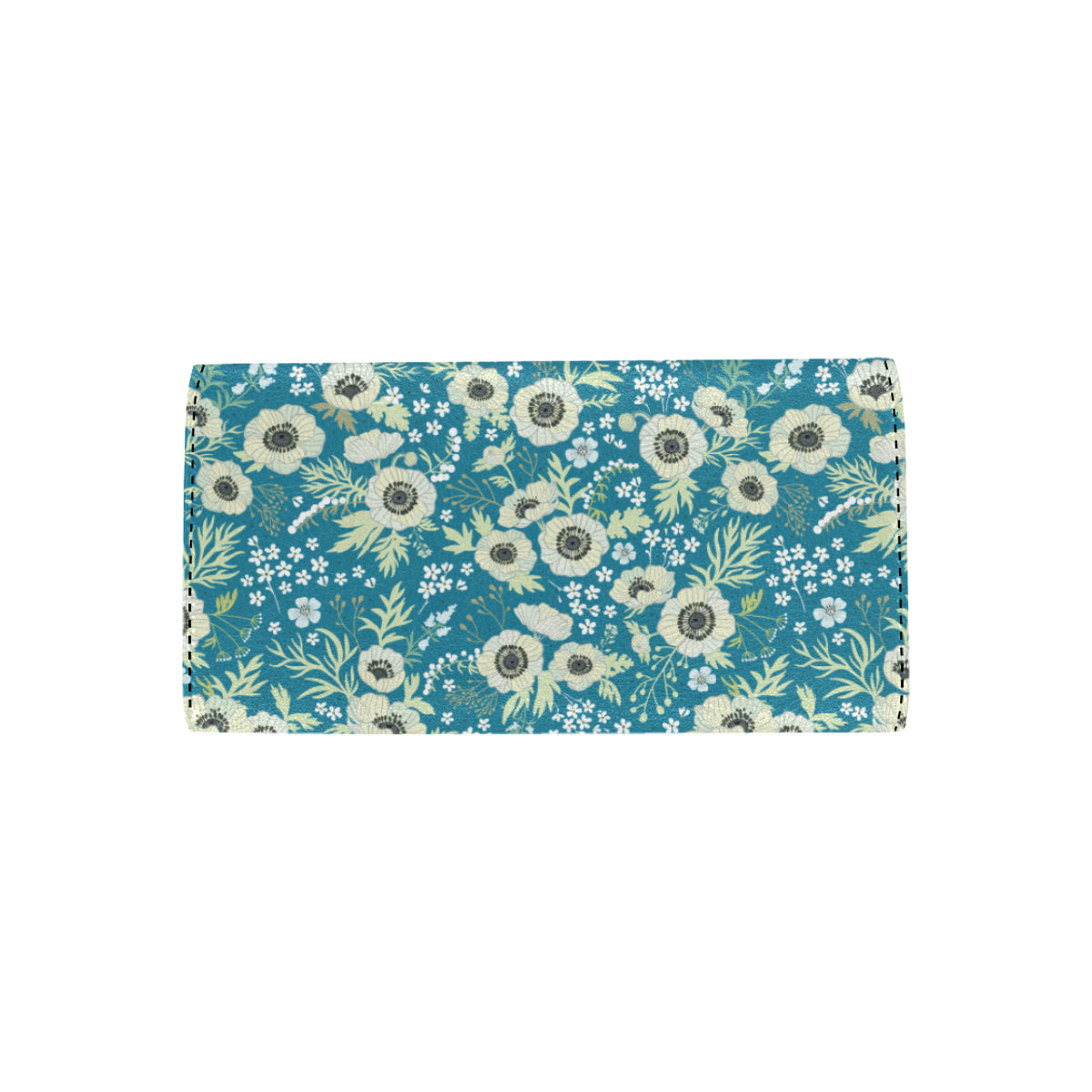 Anemone Pattern Print Design 01 Women's Trifold Wallet