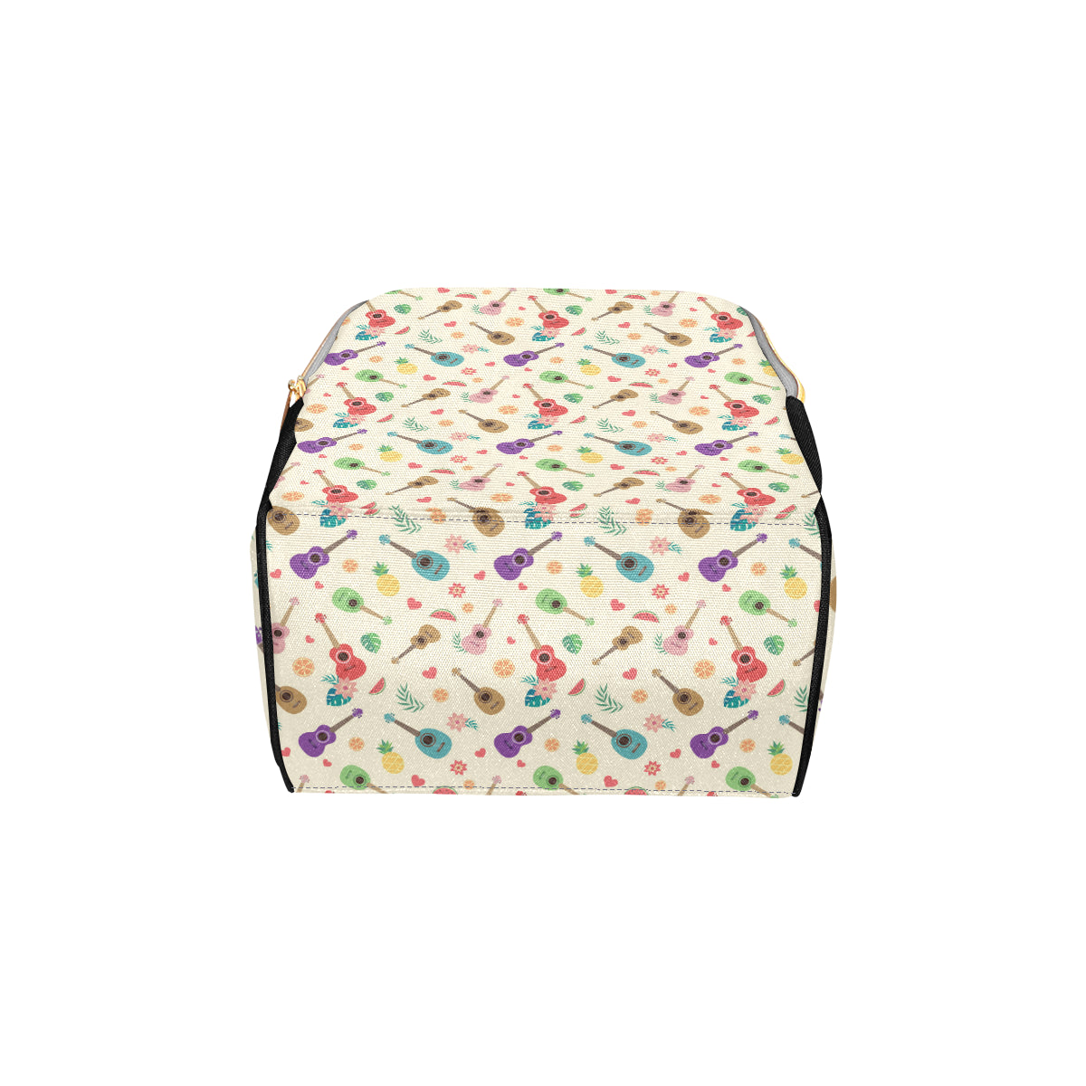 Ukulele Pattern Print Design 01 Diaper Bag Backpack