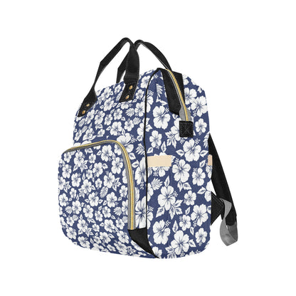 Hibiscus Pattern Print Design HB012 Diaper Bag Backpack