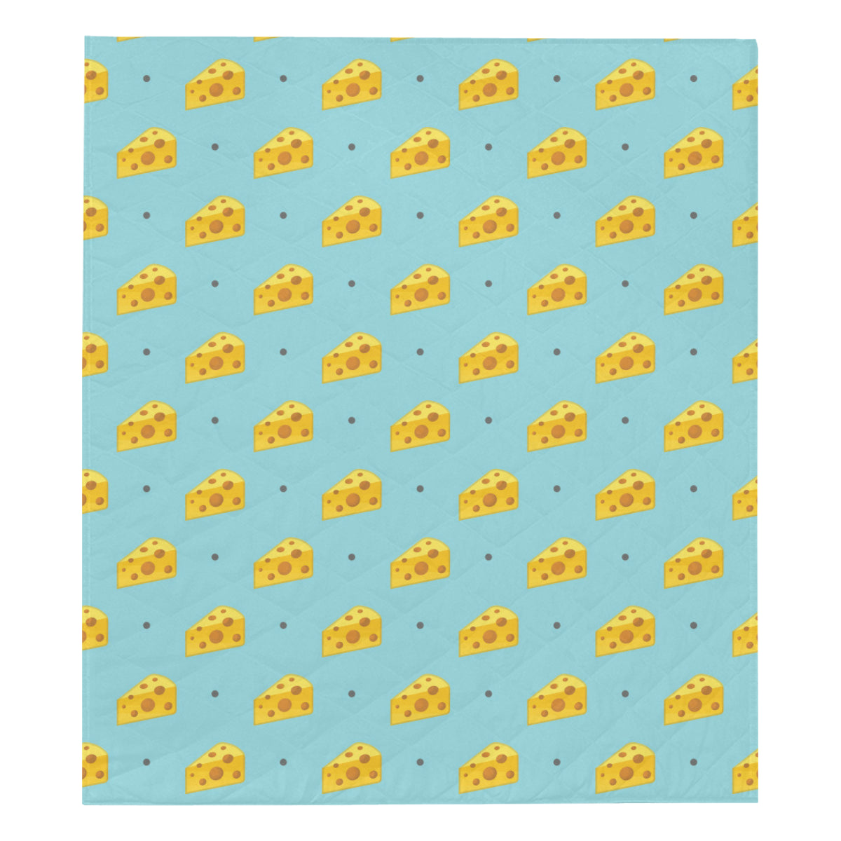 Cheese Pattern Print Design 02 Premium Quilt