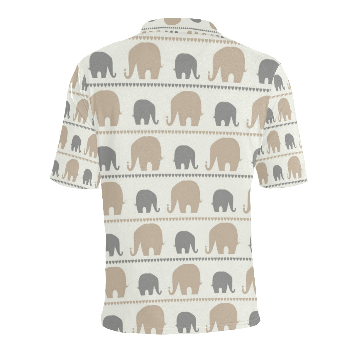 Elephant Cute Men Polo Shirt