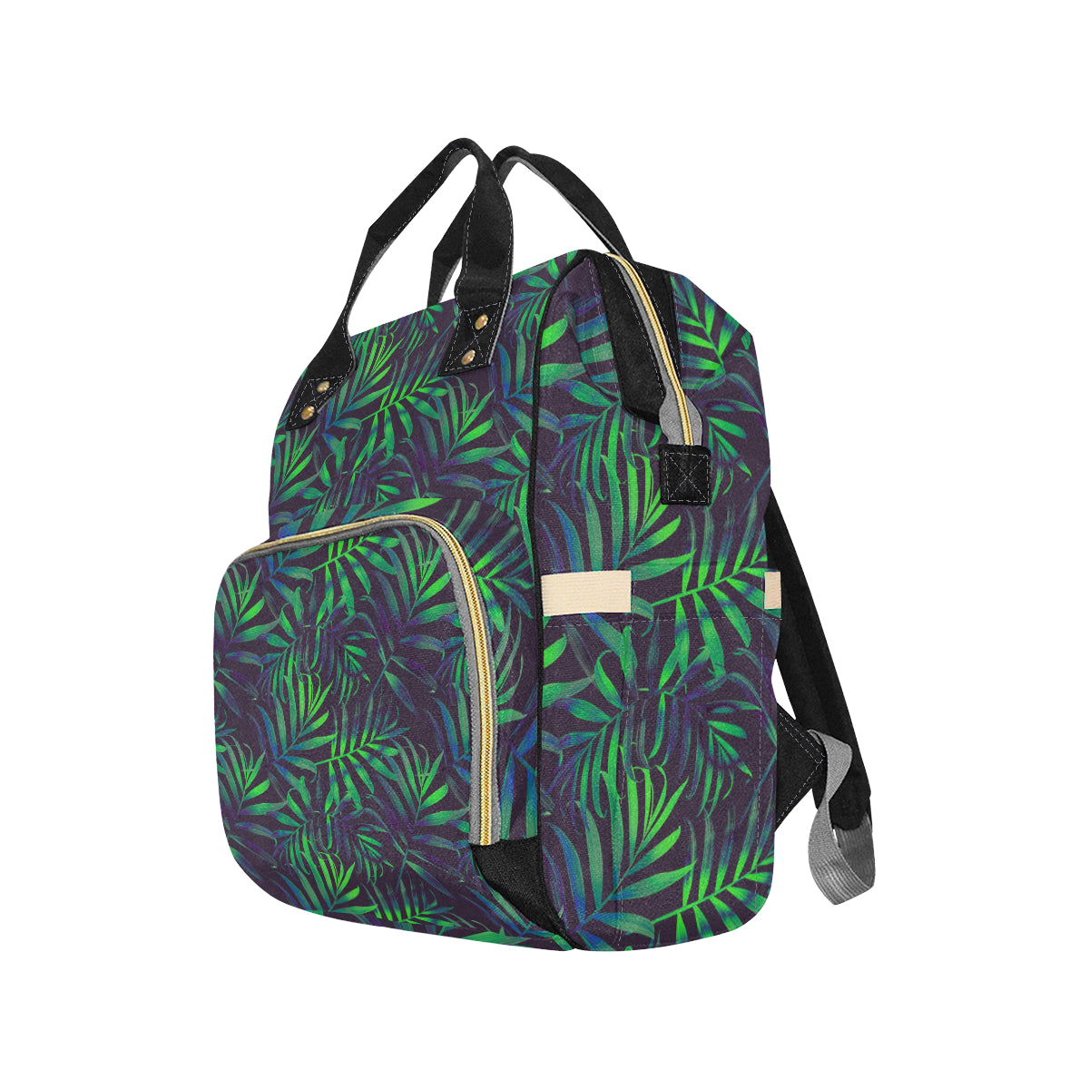 Palm Leaves Pattern Print Design PL01 Diaper Bag Backpack