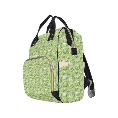 Brussels Sprouts Pattern Print Design 01 Diaper Bag Backpack