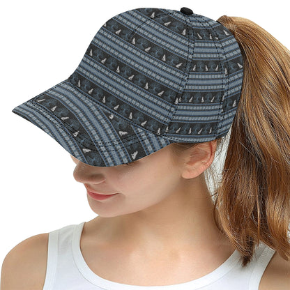 Wolf Tree of Life Knit Design Print Snapback Cap