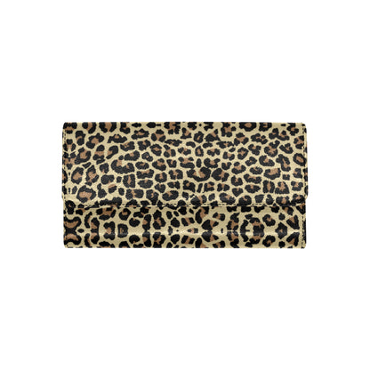 Cheetah Pattern Print Design 02 Women's Trifold Wallet