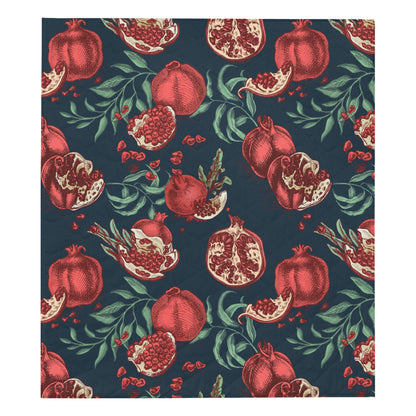 Pomegranate Pattern Print Design PG04 Premium Quilt