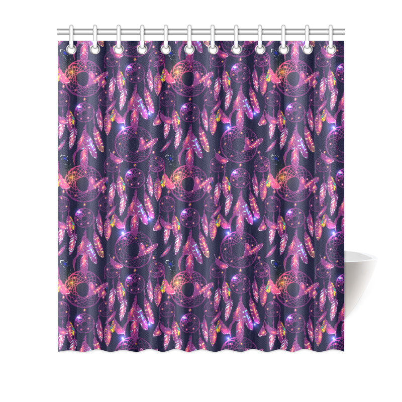 Dream catcher neon Shower Curtain