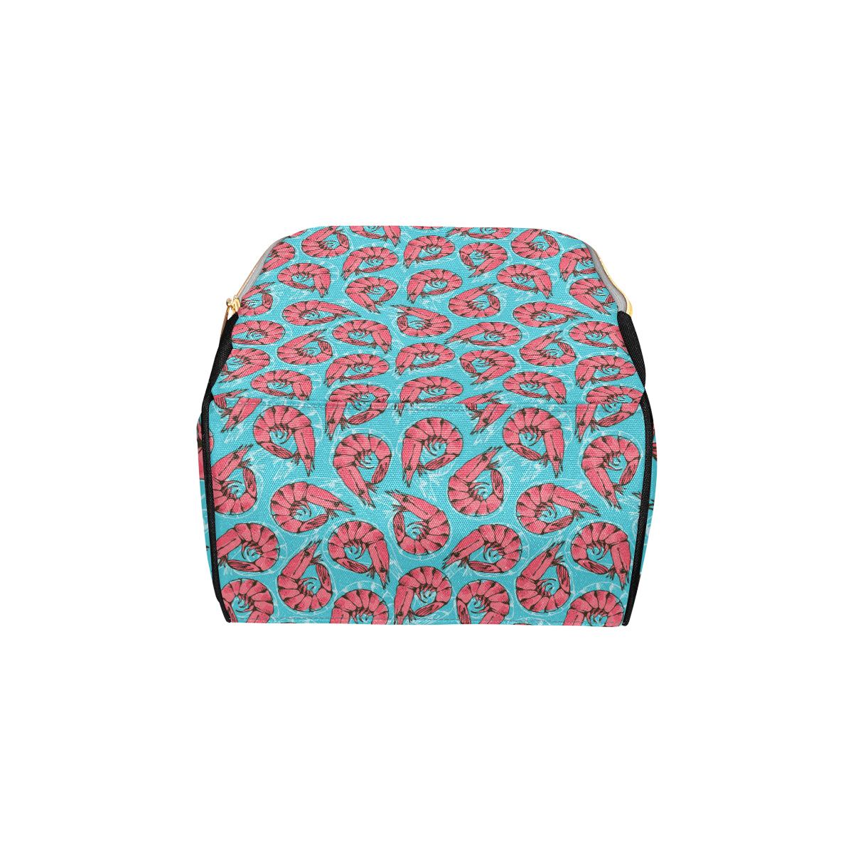 Prawn Pattern Print Design 01 Diaper Bag Backpack