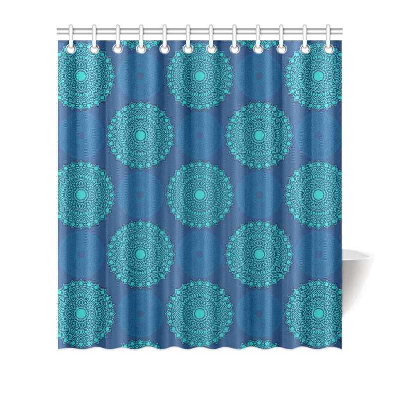 Medallion Pattern Print Design 04 Shower Curtain
