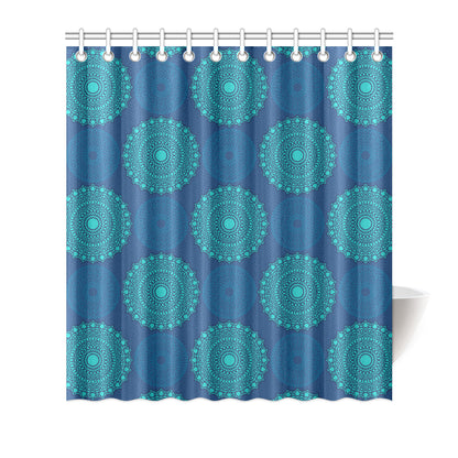 Medallion Pattern Print Design 04 Shower Curtain