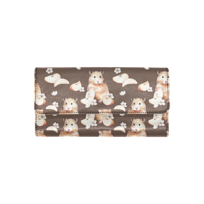 Hamster Pattern Print Design 03 Women's Trifold Wallet