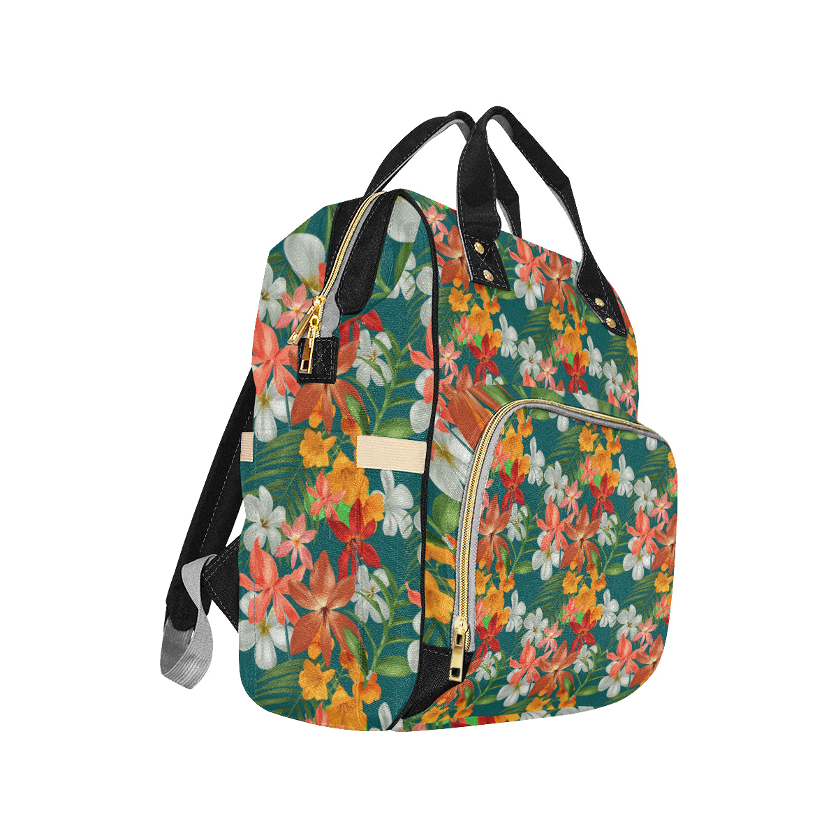 Amaryllis Pattern Print Design AL06 Diaper Bag Backpack