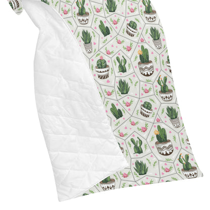 Cactus Pattern Print Design 04 Premium Quilt