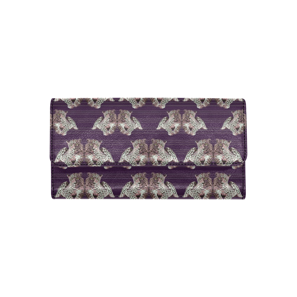 Leopard Pattern Print Design 01 Women's Trifold Wallet