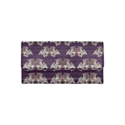 Leopard Pattern Print Design 01 Women's Trifold Wallet