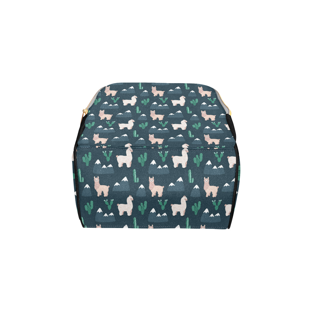 Llama Pattern Print Design 06 Diaper Bag Backpack