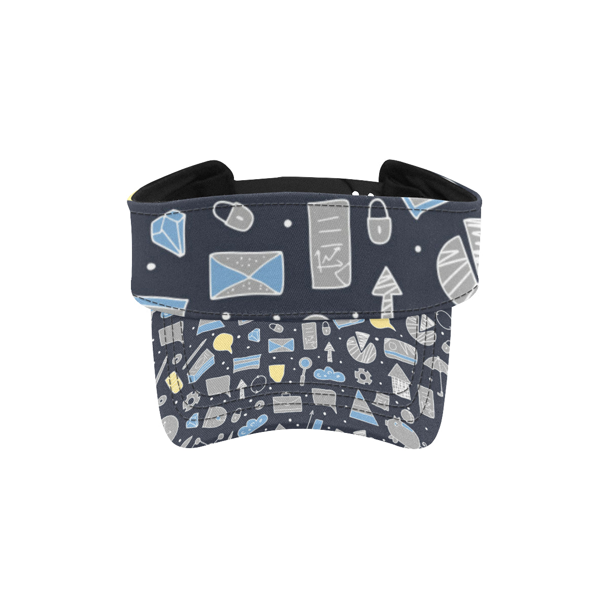 Accounting Financial Pattern Print Design 04 Unisex Sun Visor