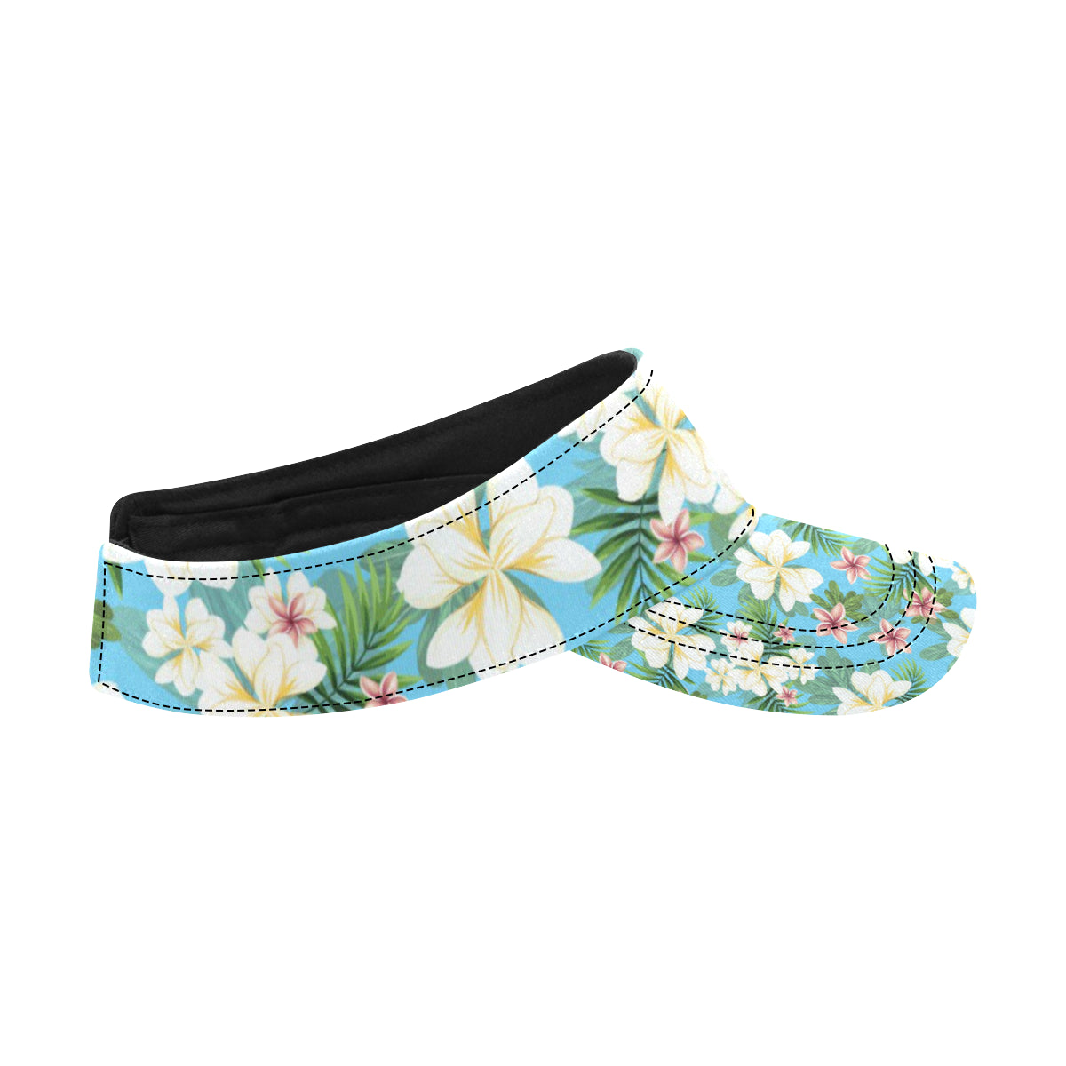 Plumeria Pattern Print Design PM028 Unisex Sun Visor