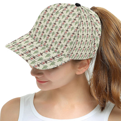 Western Cowboy Print Snapback Cap