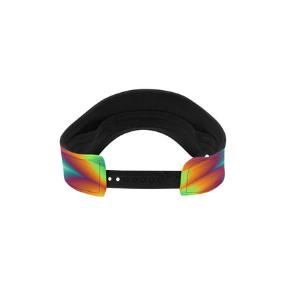 Optical illusion Pulsing fiery spirals Unisex Sun Visor