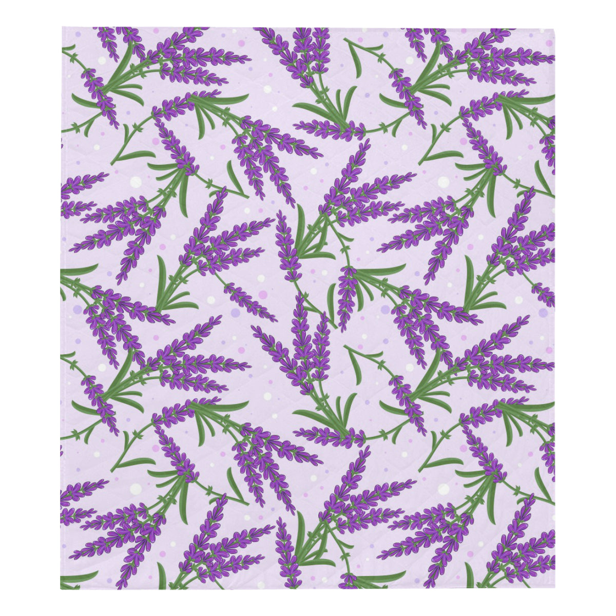 Lavender Pattern Print Design LV02 Premium Quilt