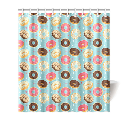 Donut Pattern Print Design DN04 Shower Curtain