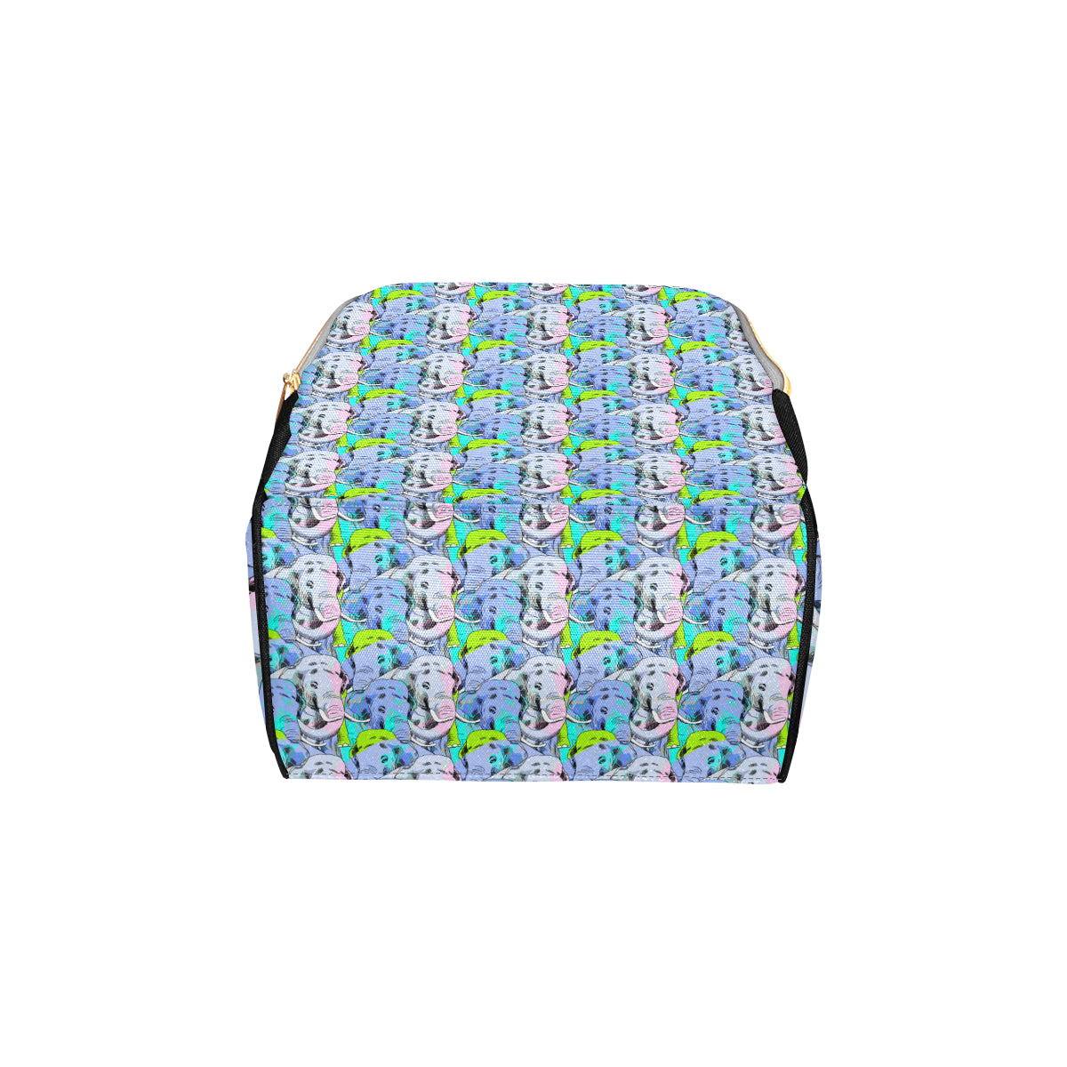 Elephant Art color Print Pattern Diaper Bag Backpack