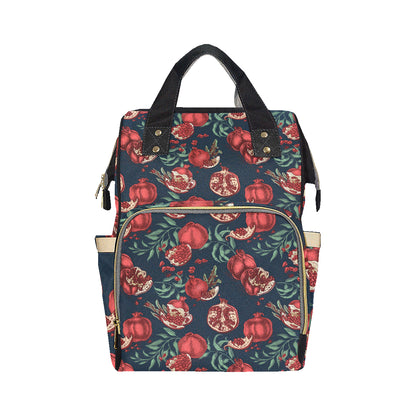 Pomegranate Pattern Print Design PG04 Diaper Bag Backpack