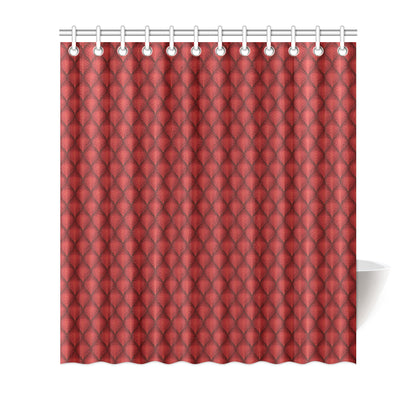 Dragons Red Skin Texture Shower Curtain