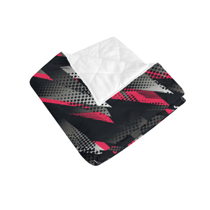 Racing Style Pattern Print Design A04 Premium Quilt
