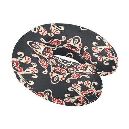 Medallion Pattern Print Design 01 U-Shaped Travel Neck Pillow