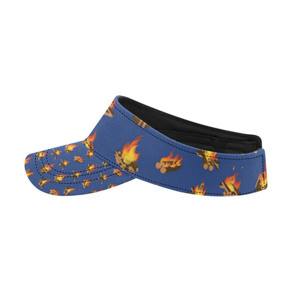 Campfire Pattern Print Design 03 Unisex Sun Visor