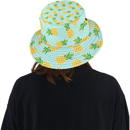 Pineapple Pattern Print Design PP01 Unisex Bucket Hat